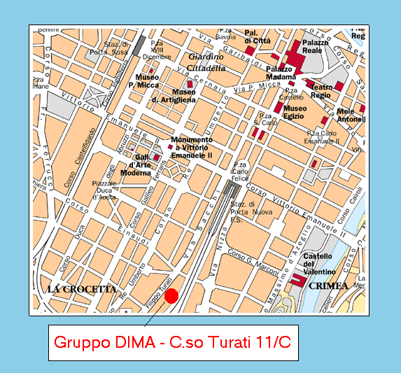 Map of Turin
