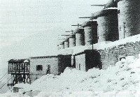 La Batteria Chaberton in inverno negli anni 30