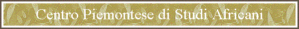 Centro Piemontese di Studi Africani