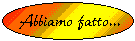 COSA ABBIAMO FATTO