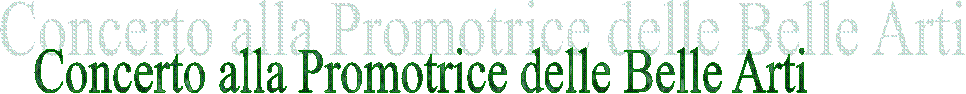 Concerto alla Promotrice delle Belle Arti