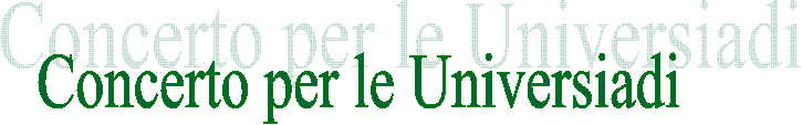 Concerto per le Universiadi